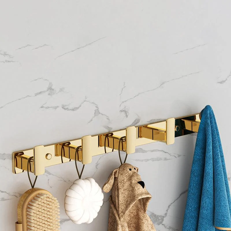 Modern Towel Bar Bathroom Hardware Set Bath Shelf Gold Bathroom Accessory Set -Bathlova