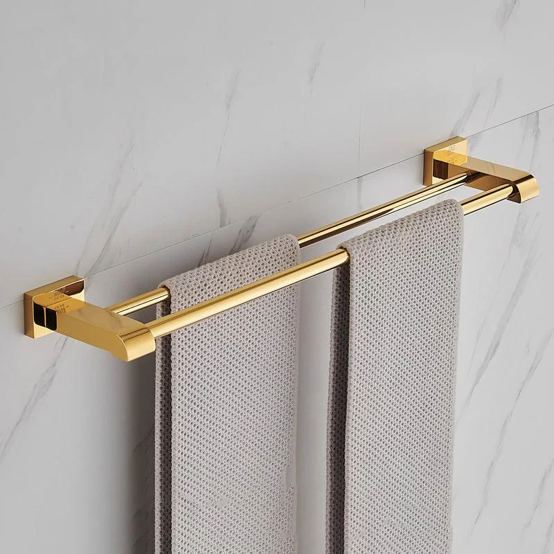 Modern Towel Bar Bathroom Hardware Set Bath Shelf Gold Bathroom Accessory Set -Bathlova