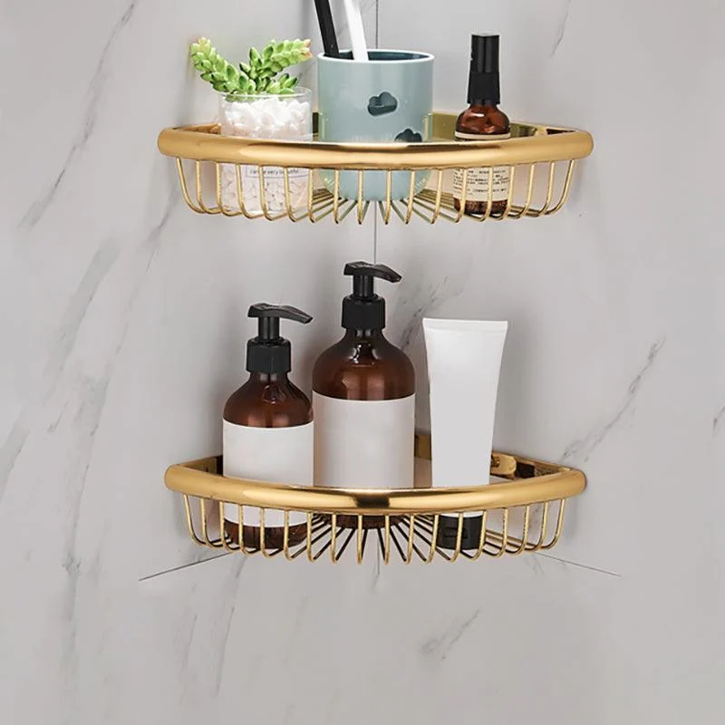 Modern Towel Bar Bathroom Hardware Set Bath Shelf Gold Bathroom Accessory Set -Bathlova