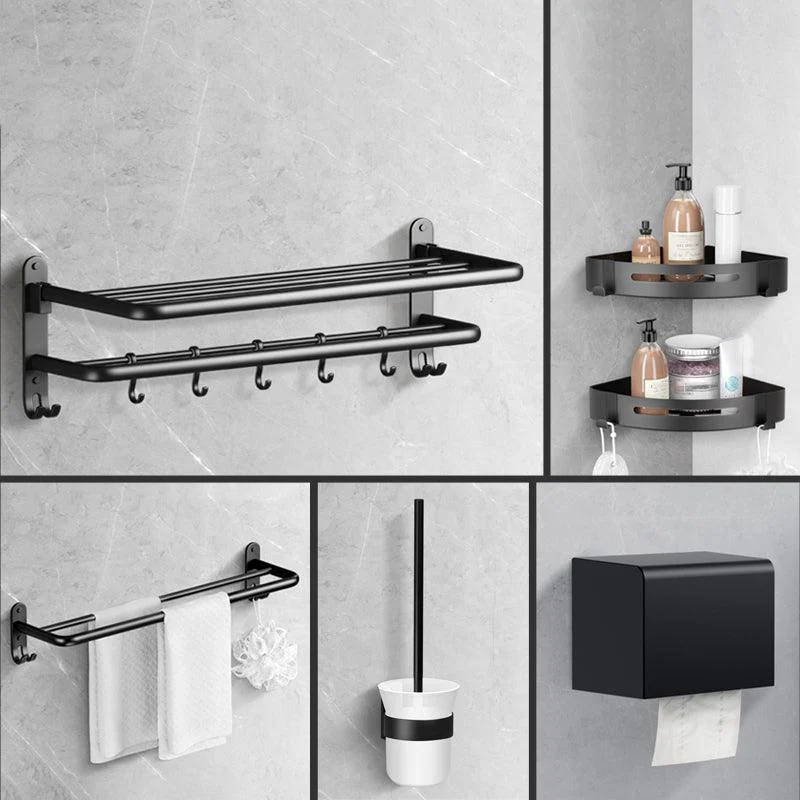 Modern Towel Bar Bathroom Set Bath Shelf Bathroom Accessories Hardware Set -Bathlova