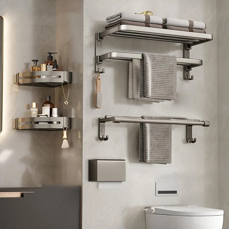 Modern Towel Bar Bathroom Set Bath Shelf Bathroom Accessory Kit -Bathlova