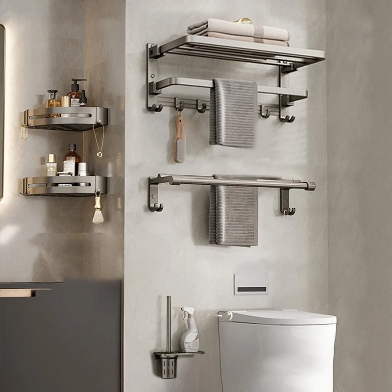 Modern Towel Bar Bathroom Set Bath Shelf Bathroom Accessory Kit -Bathlova