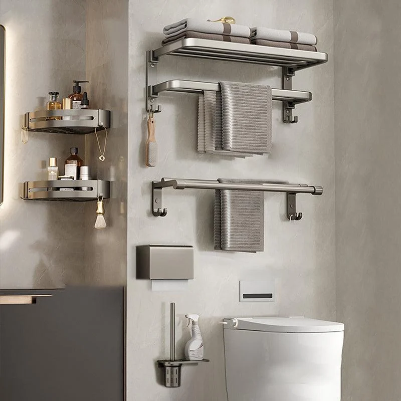 Modern Towel Bar Bathroom Set Bath Shelf Bathroom Accessory Kit -Bathlova