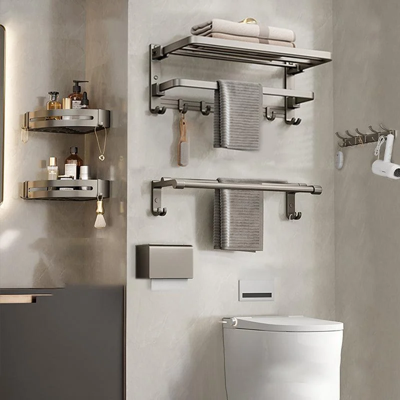 Modern Towel Bar Bathroom Set Bath Shelf Bathroom Accessory Kit -Bathlova