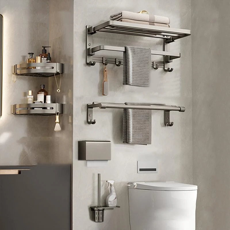 Modern Towel Bar Bathroom Set Bath Shelf Bathroom Accessory Kit -Bathlova