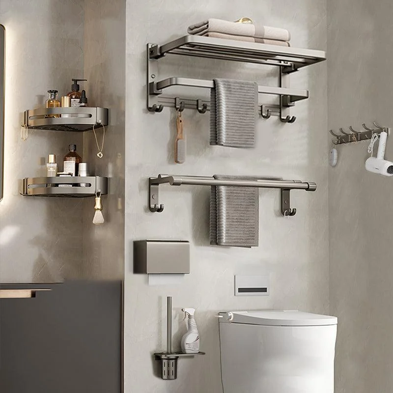 Modern Towel Bar Bathroom Set Bath Shelf Bathroom Accessory Kit -Bathlova