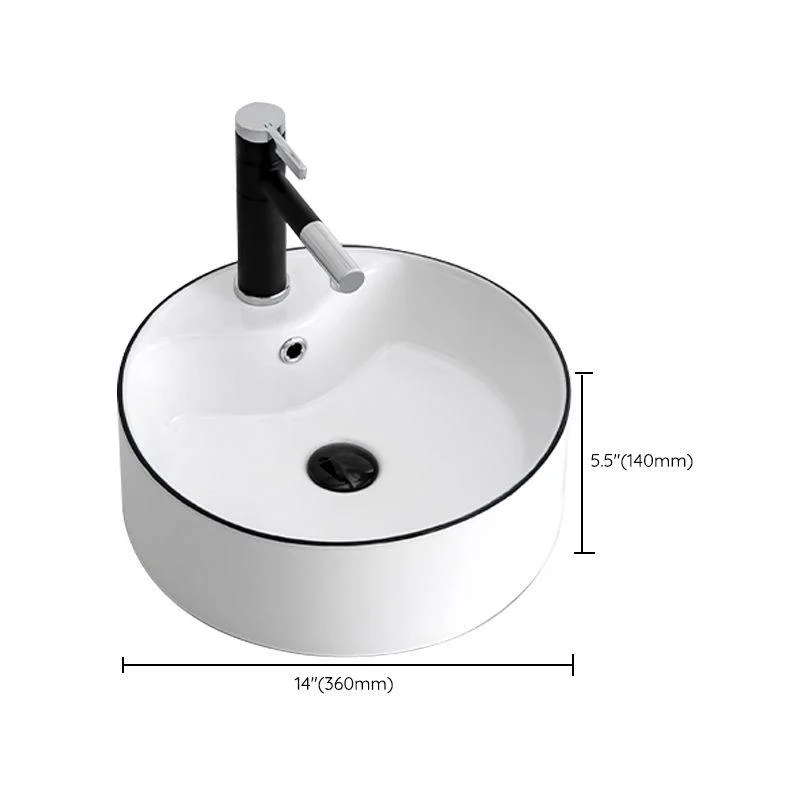 Modern Trough Bathroom Sink Round Trough Bathroom Sink with Basin -Bathlova