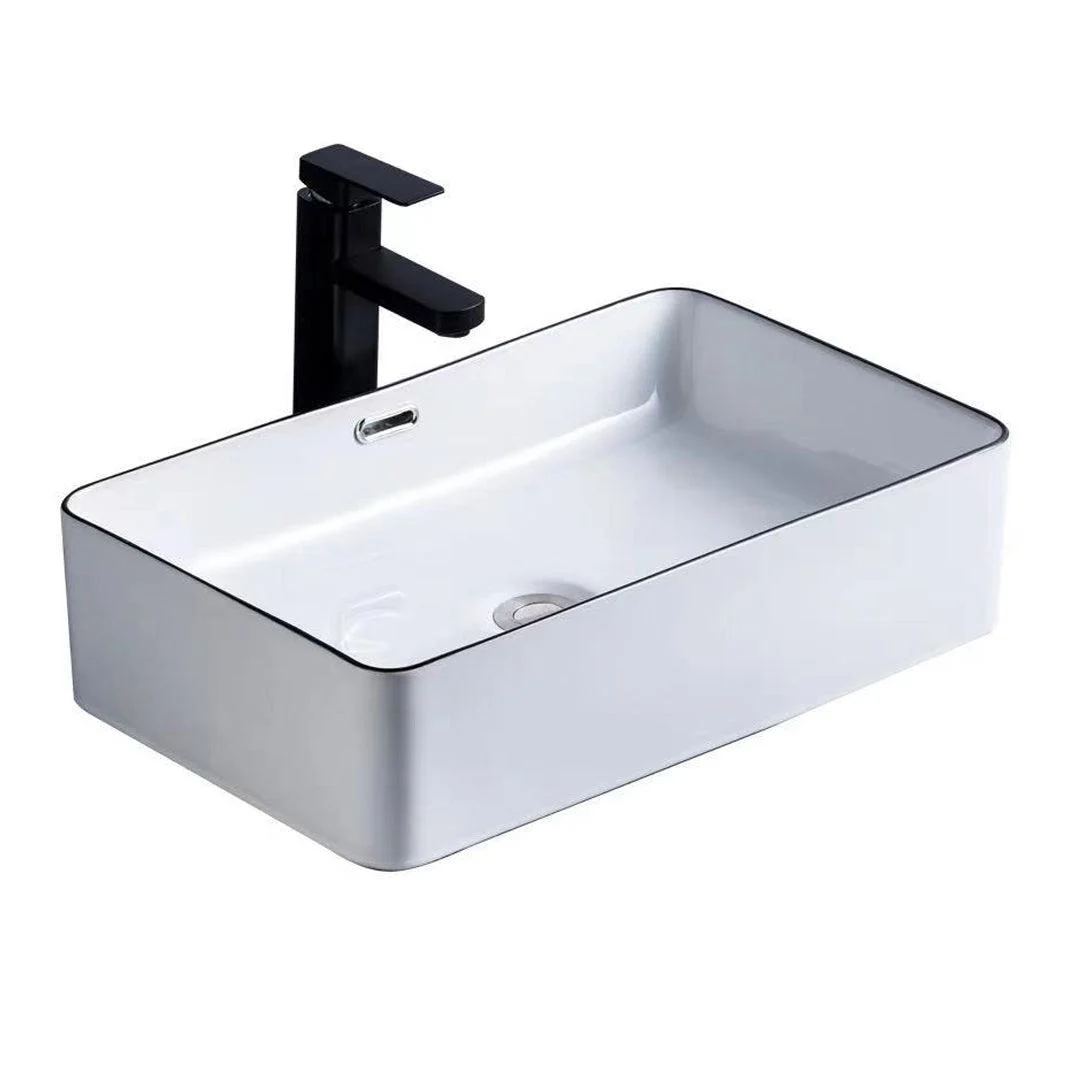 Modern Trough Bathroom Sink Round Trough Bathroom Sink with Basin -Bathlova