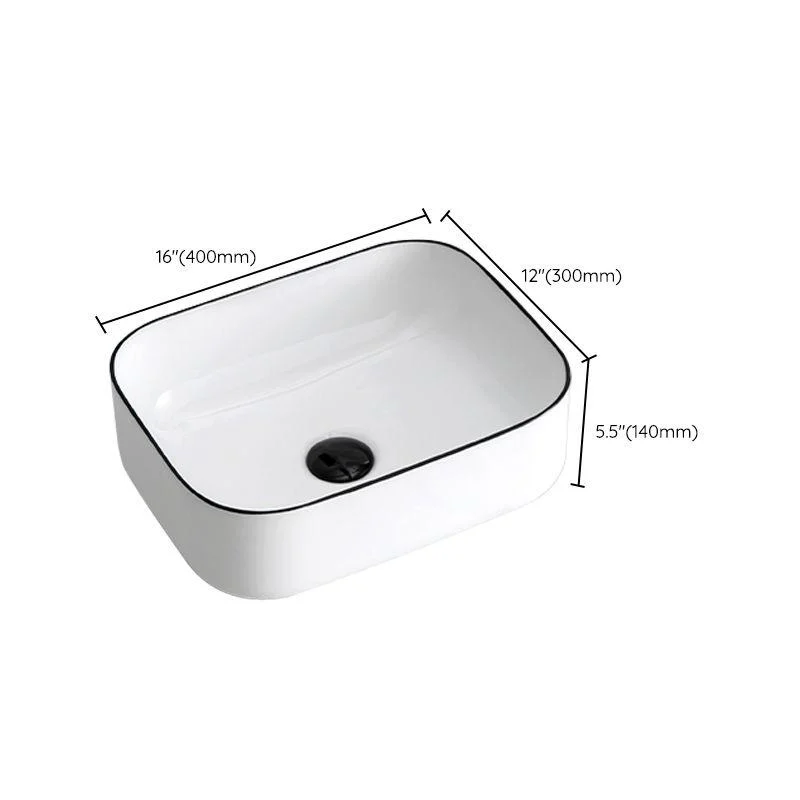 Modern Trough Bathroom Sink Round Trough Bathroom Sink with Basin -Bathlova