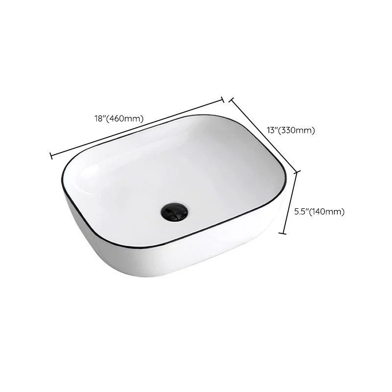 Modern Trough Bathroom Sink Round Trough Bathroom Sink with Basin -Bathlova