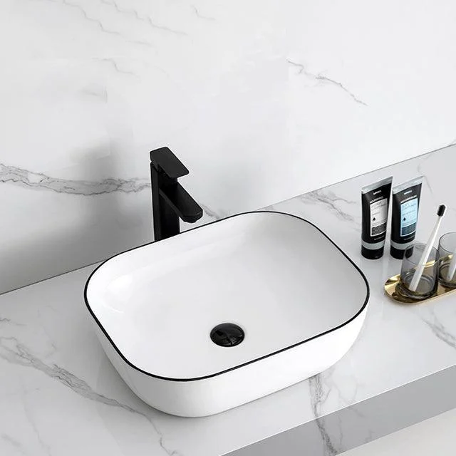 Modern Trough Bathroom Sink Round Trough Bathroom Sink with Basin -Bathlova