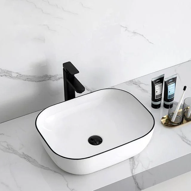 Modern Trough Bathroom Sink Round Trough Bathroom Sink with Basin -Bathlova