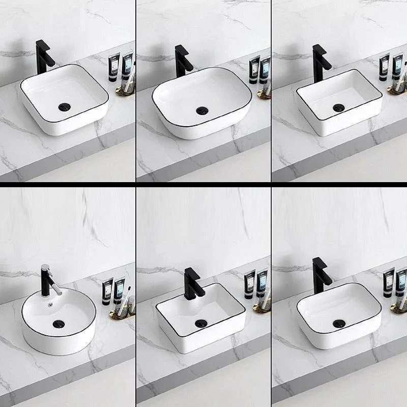 Modern Trough Bathroom Sink Round Trough Bathroom Sink with Basin -Bathlova