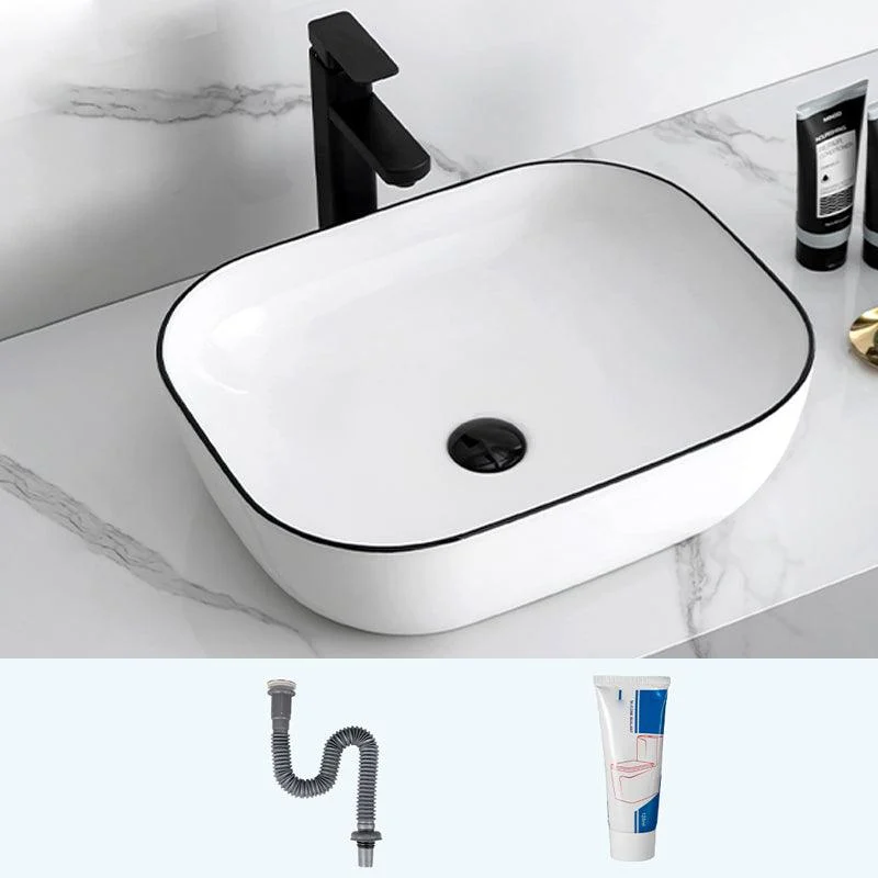 Modern Trough Bathroom Sink Round Trough Bathroom Sink with Basin -Bathlova