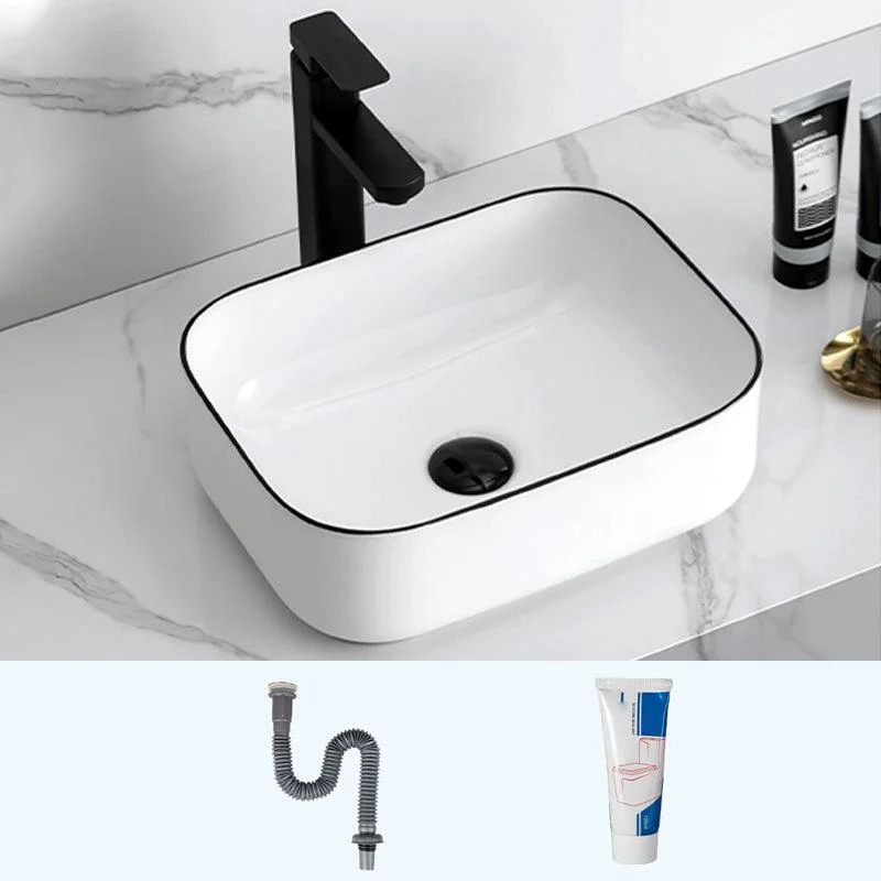 Modern Trough Bathroom Sink Round Trough Bathroom Sink with Basin -Bathlova