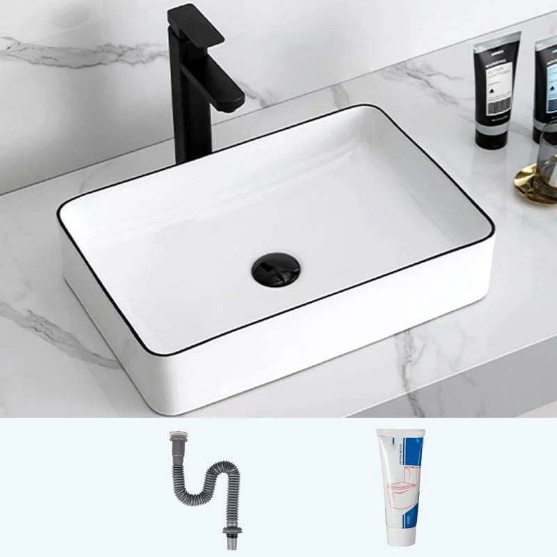 Modern Trough Bathroom Sink Round Trough Bathroom Sink with Basin -Bathlova