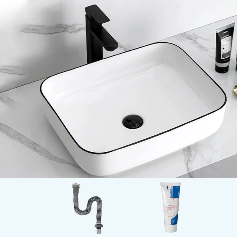 Modern Trough Bathroom Sink Round Trough Bathroom Sink with Basin -Bathlova