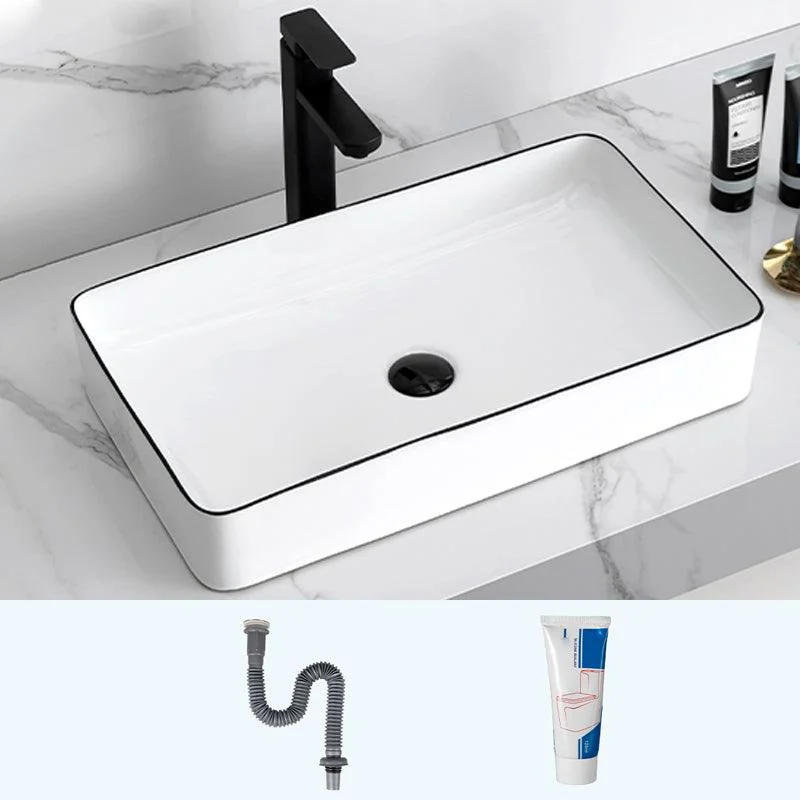 Modern Trough Bathroom Sink Round Trough Bathroom Sink with Basin -Bathlova