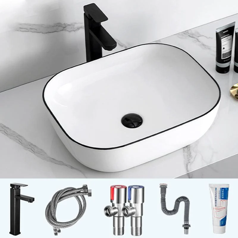 Modern Trough Bathroom Sink Round Trough Bathroom Sink with Basin -Bathlova