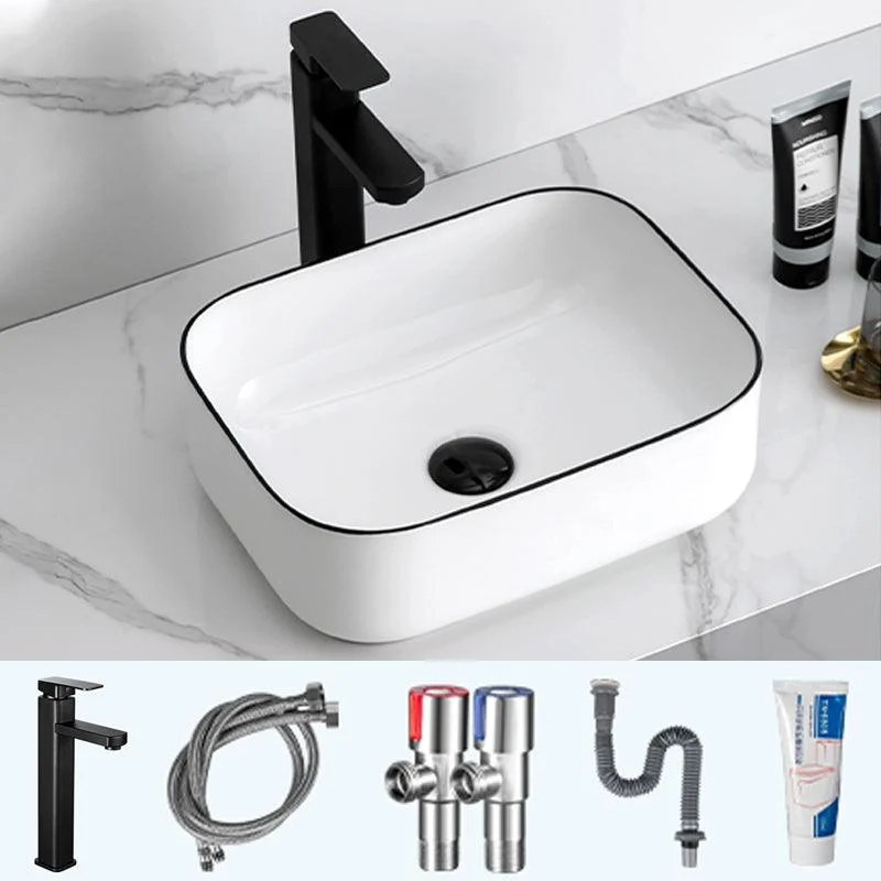 Modern Trough Bathroom Sink Round Trough Bathroom Sink with Basin -Bathlova