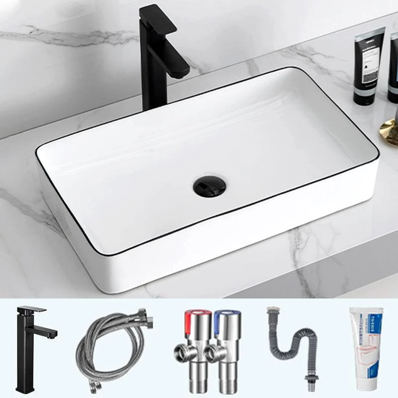 Modern Trough Bathroom Sink Round Trough Bathroom Sink with Basin -Bathlova