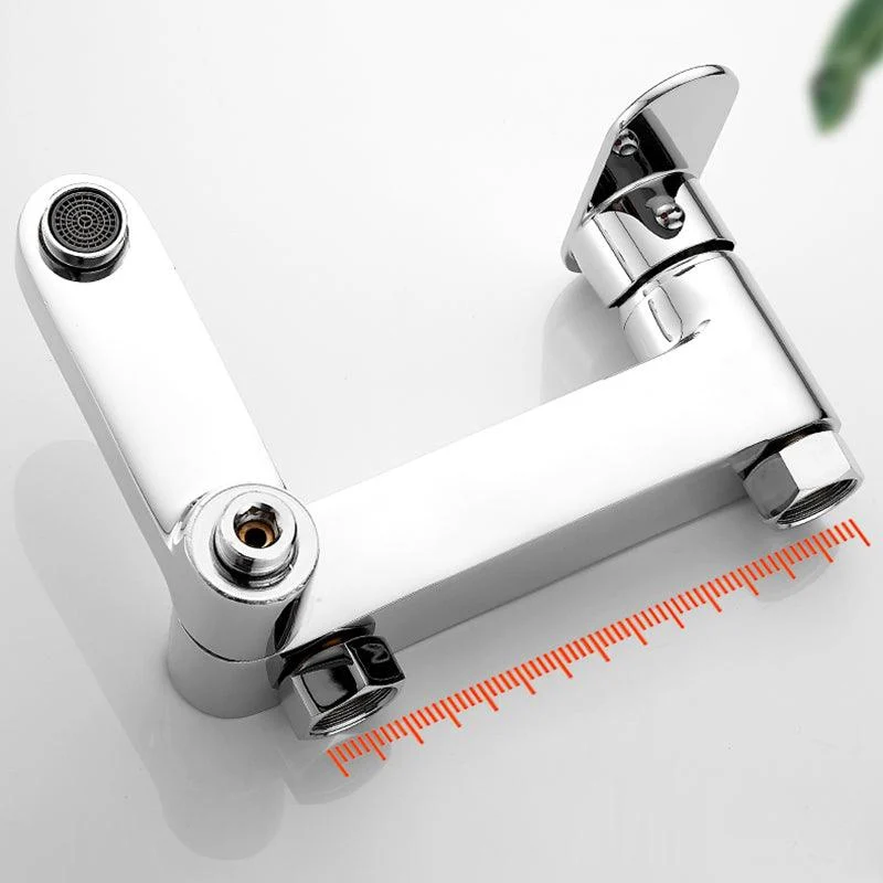 Modern Tub Filler Swivel Spout Wall Mounted Bath Tap Trim -Bathlova