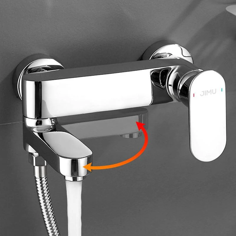 Modern Tub Filler Swivel Spout Wall Mounted Bath Tap Trim -Bathlova