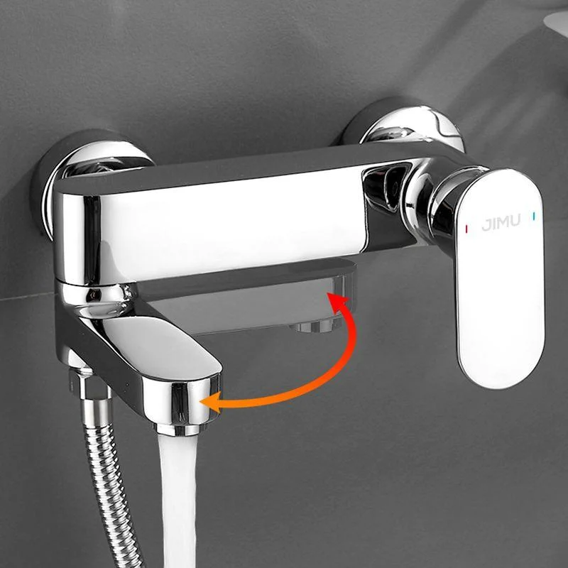 Modern Tub Filler Swivel Spout Wall Mounted Bath Tap Trim -Bathlova