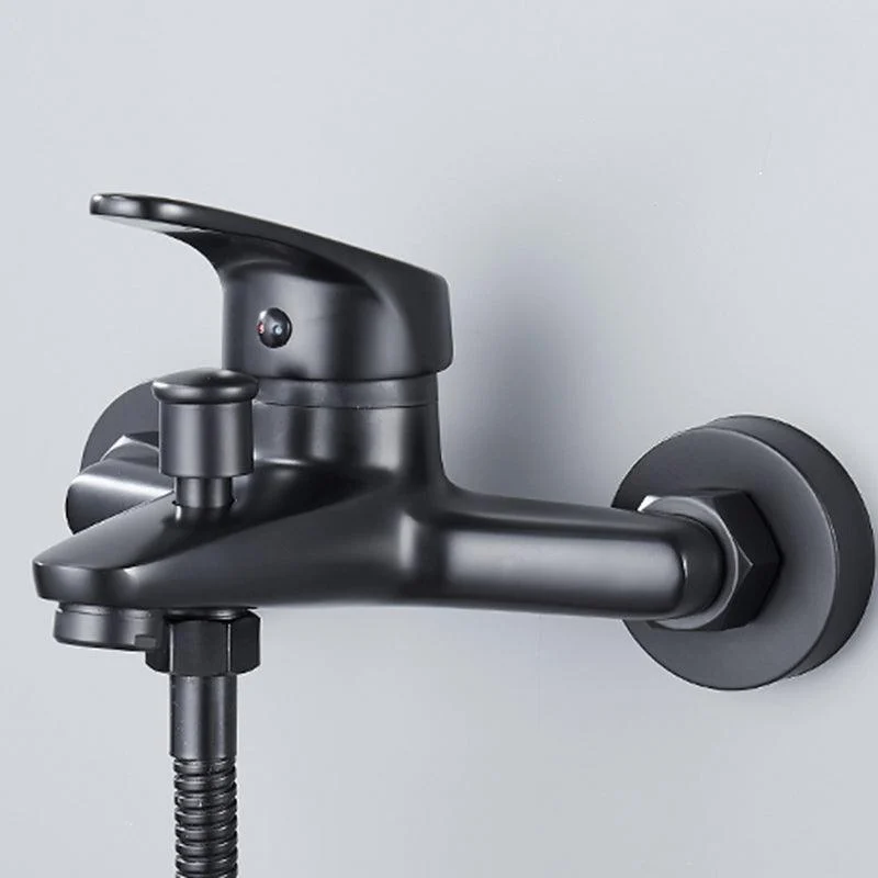 Modern Tub Tap Lever Handle Wall Mount Fixed Bathtub Tap -Bathlova