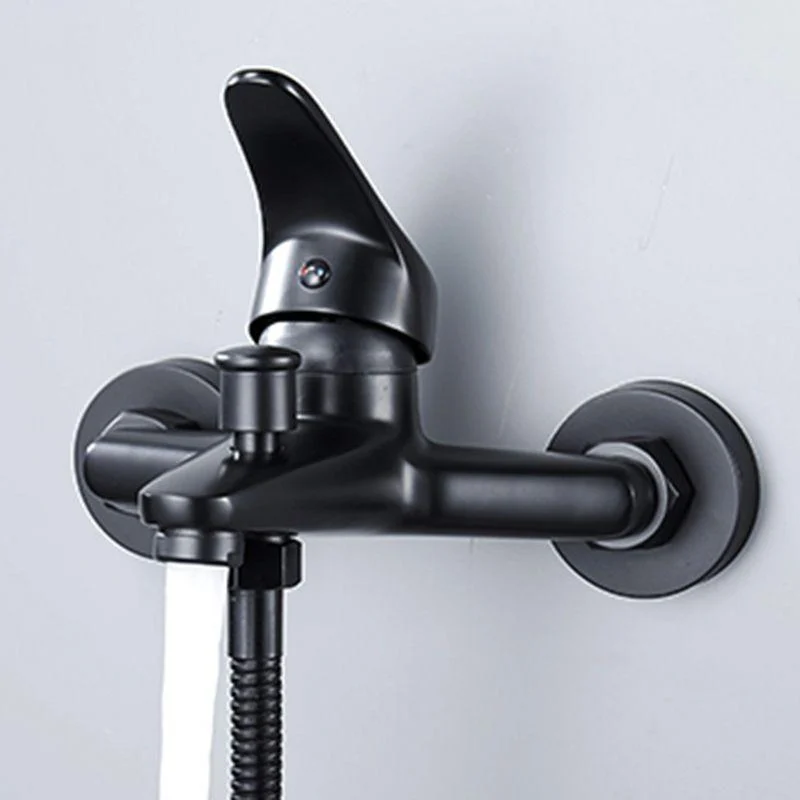 Modern Tub Tap Lever Handle Wall Mount Fixed Bathtub Tap -Bathlova