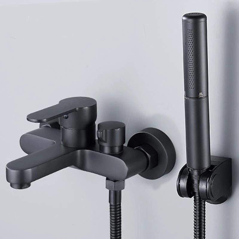 Modern Tub Tap Lever Handle Wall Mount Fixed Bathtub Tap -Bathlova