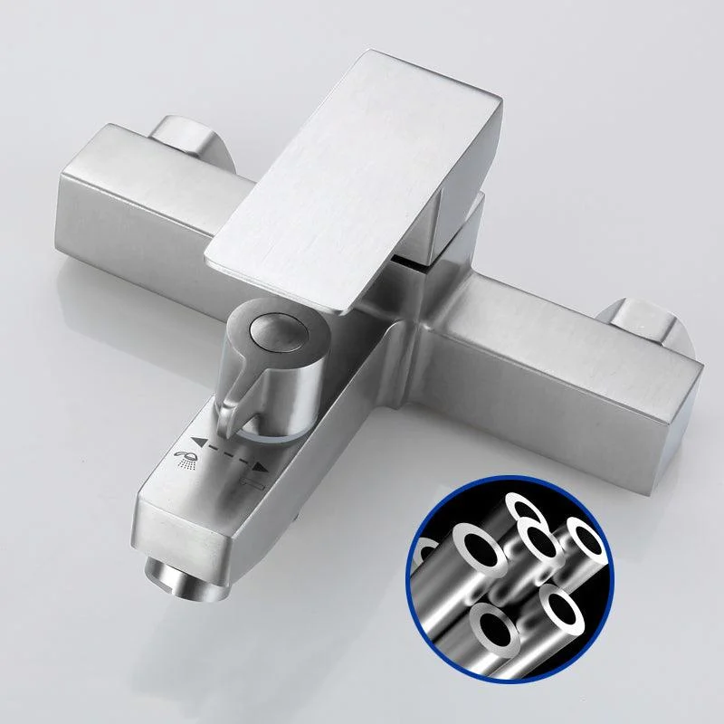 Modern Tub Tap Trim 304 Stainless Steel Wall Mount Bathroom Tap -Bathlova