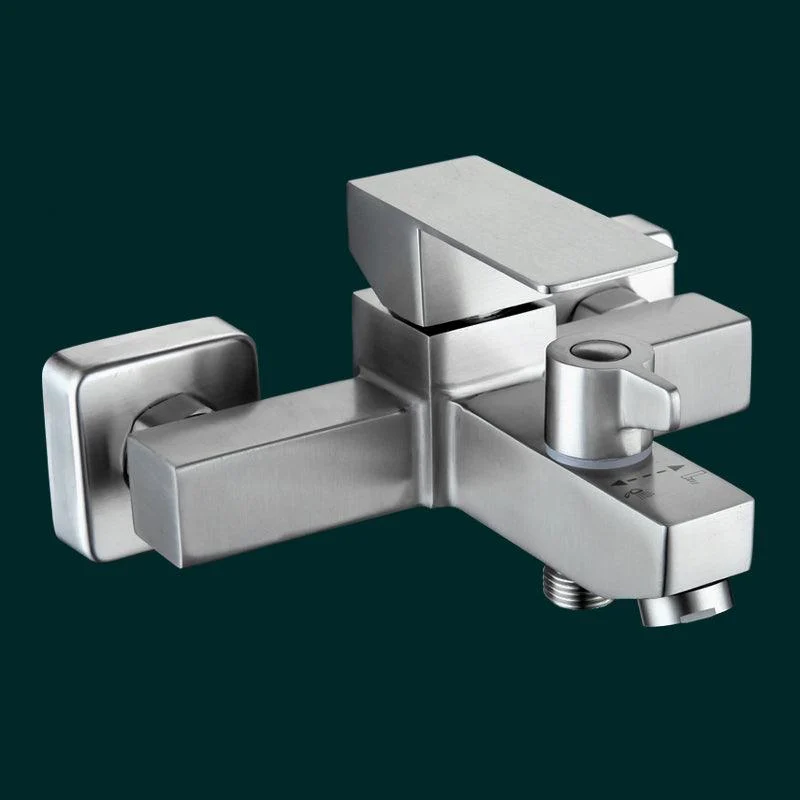 Modern Tub Tap Trim 304 Stainless Steel Wall Mount Bathroom Tap -Bathlova