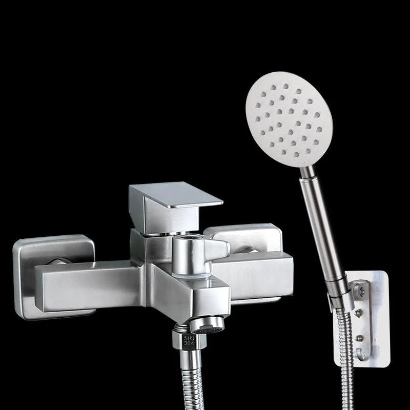 Modern Tub Tap Trim 304 Stainless Steel Wall Mount Bathroom Tap -Bathlova