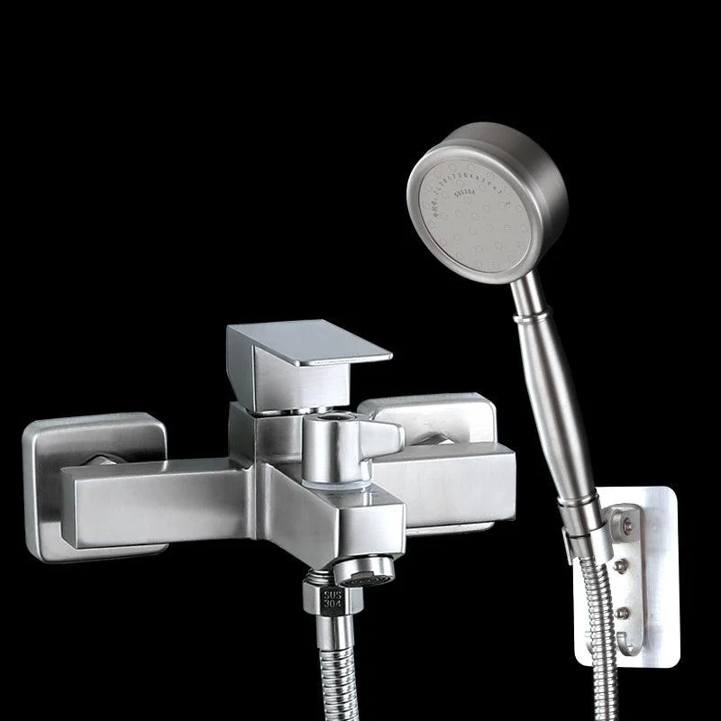 Modern Tub Tap Trim 304 Stainless Steel Wall Mount Bathroom Tap -Bathlova