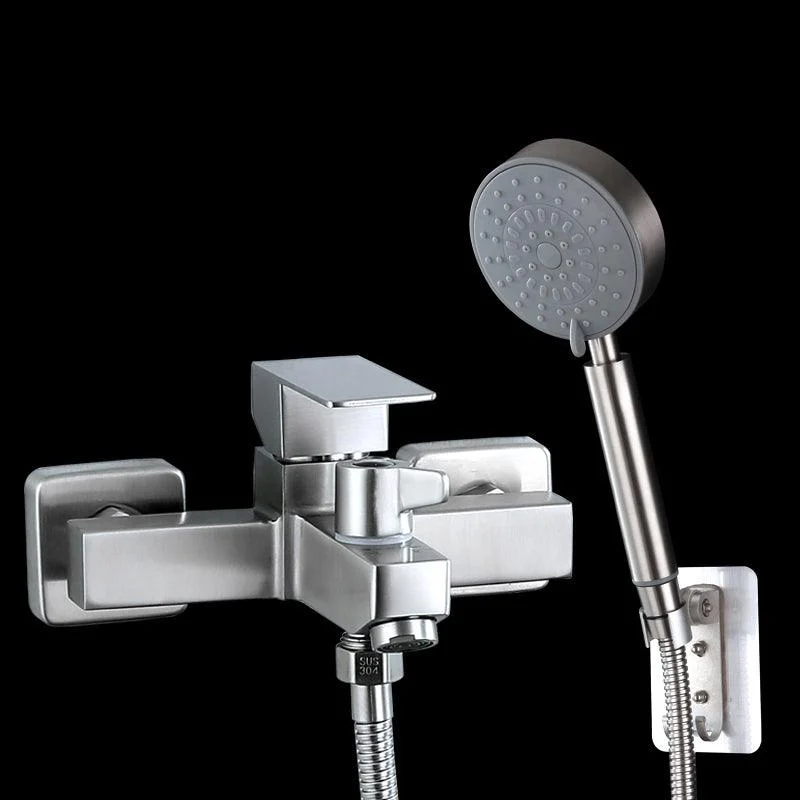 Modern Tub Tap Trim 304 Stainless Steel Wall Mount Bathroom Tap -Bathlova