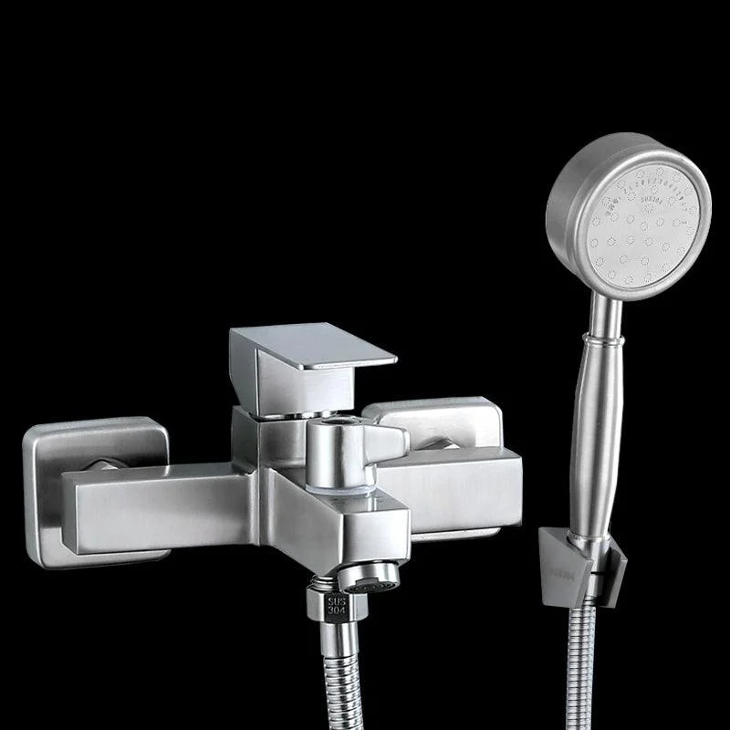 Modern Tub Tap Trim 304 Stainless Steel Wall Mount Bathroom Tap -Bathlova