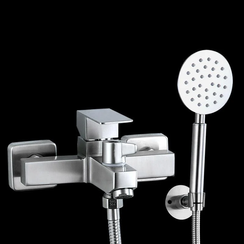 Modern Tub Tap Trim 304 Stainless Steel Wall Mount Bathroom Tap -Bathlova