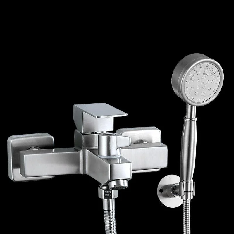 Modern Tub Tap Trim 304 Stainless Steel Wall Mount Bathroom Tap -Bathlova