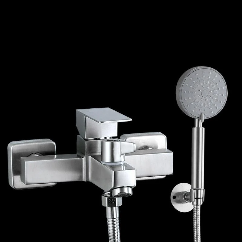 Modern Tub Tap Trim 304 Stainless Steel Wall Mount Bathroom Tap -Bathlova