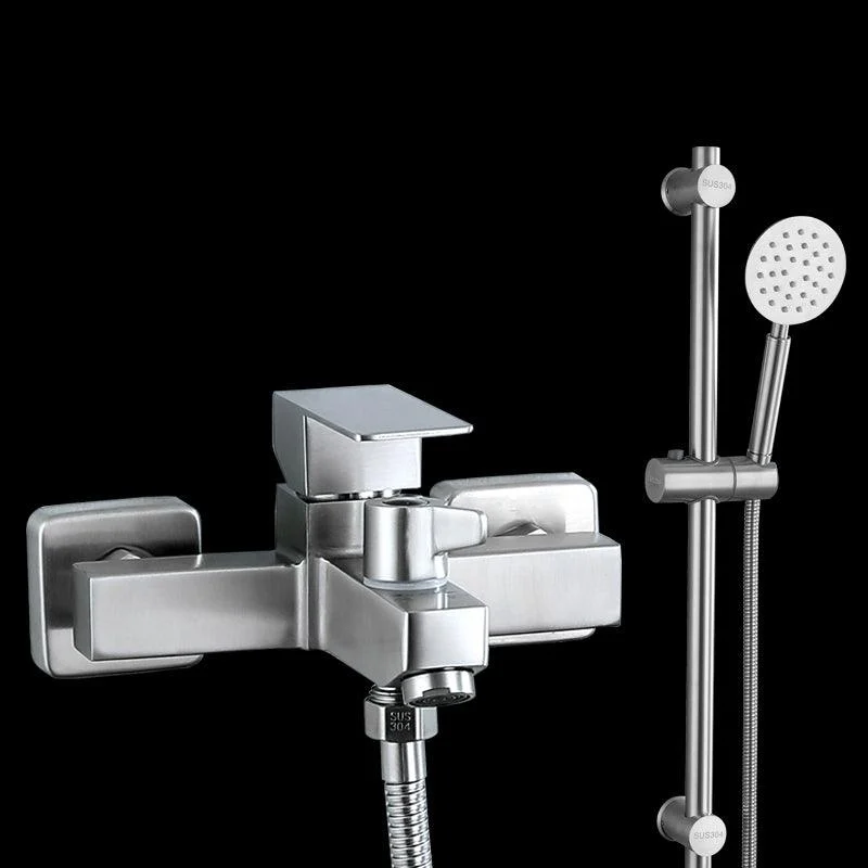 Modern Tub Tap Trim 304 Stainless Steel Wall Mount Bathroom Tap -Bathlova