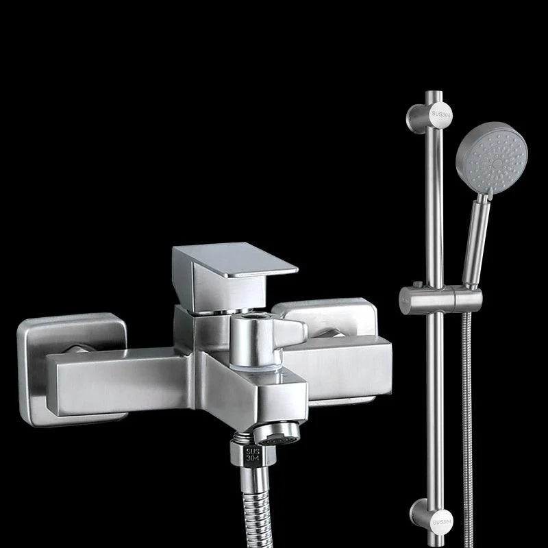 Modern Tub Tap Trim 304 Stainless Steel Wall Mount Bathroom Tap -Bathlova