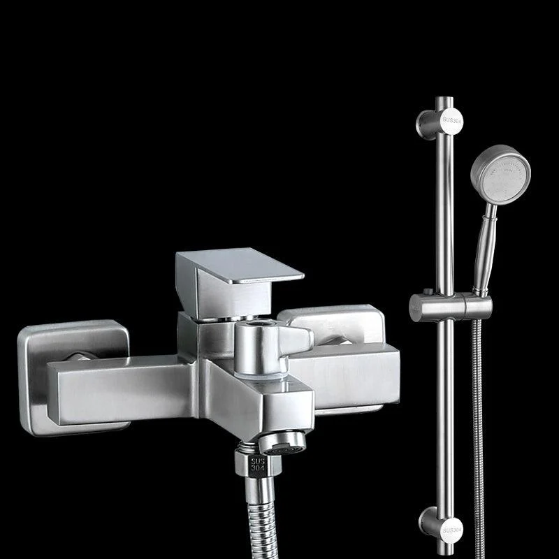 Modern Tub Tap Trim 304 Stainless Steel Wall Mount Bathroom Tap -Bathlova