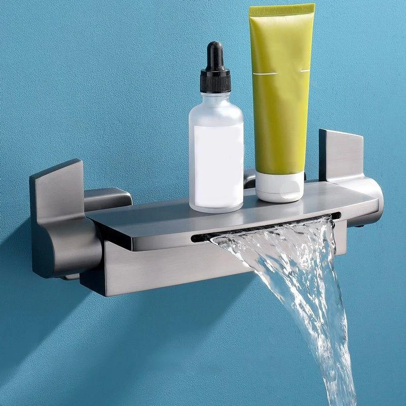 Modern Tub Tap Trim Copper with Handheld Shower Wall Mount Bath Filler -Bathlova