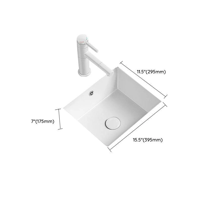 Modern Undermount Bathroom Sink Porcelain with Overflow and Tap Basin Sink -Bathlova