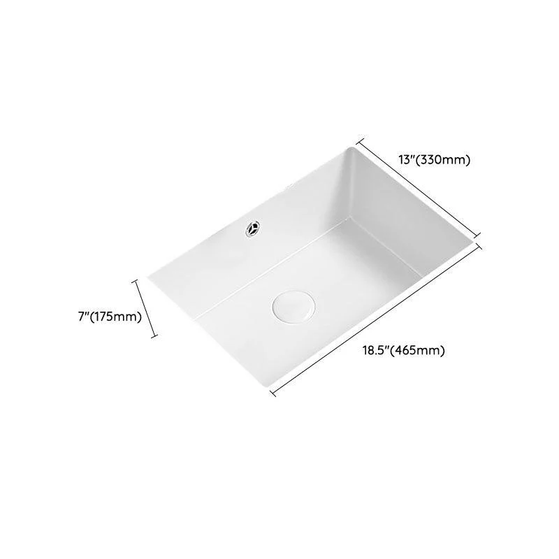 Modern Undermount Bathroom Sink Porcelain with Tap Wash Stand -Bathlova