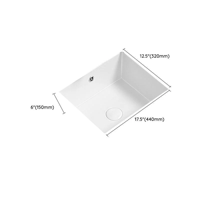 Modern Undermount Bathroom Sink Porcelain with Tap Wash Stand -Bathlova