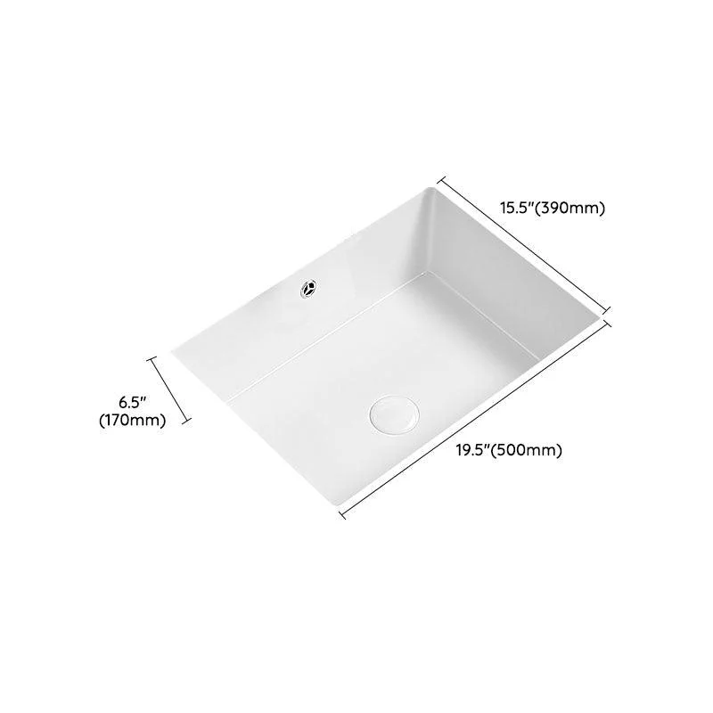 Modern Undermount Bathroom Sink Porcelain with Tap Wash Stand -Bathlova