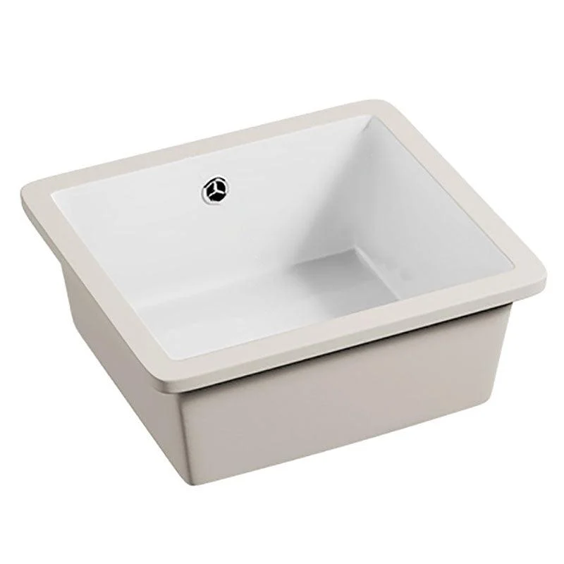 Modern Undermount Bathroom Sink Porcelain with Tap Wash Stand -Bathlova