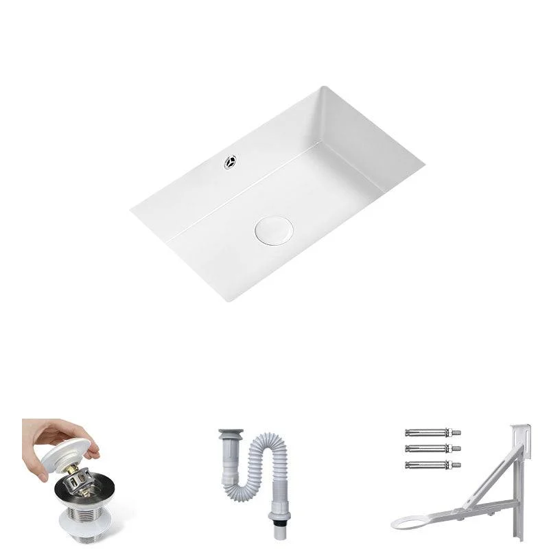 Modern Undermount Bathroom Sink Porcelain with Tap Wash Stand -Bathlova